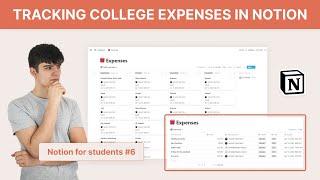 College budget tracker in Notion | Notion for students #6