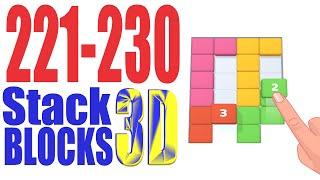 Stack Blocks 3D Level 221 222 223 224 225 226 227 228 229 230