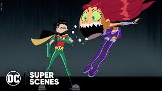 Teen Titans - Starfire is Jealous of Robin’s Date | Super Scenes | DC