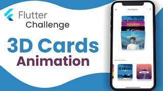 Flutter Challenge: App de Tarjetas 3D Animadas