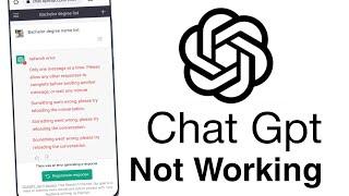 chat gpt not working on mobile chatgpt not working