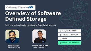 Webinar: Software Defined Storage