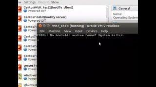 How to Solve Virtualbox - FATAL, No bootable medium found! System halted.