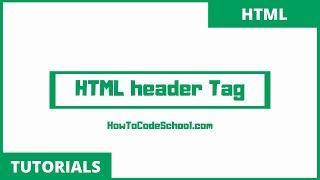 HTML header Tag