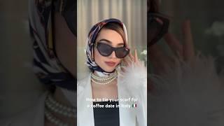 How to tie your scarf for a coffee date in Italy  #fashion #fyp #viral #viralvideo