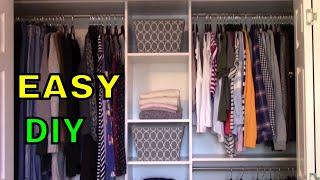 DIY ClosetMaid closet organizer install