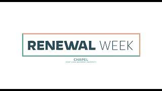 PLNU Chapel: Renewal Week, Fall 2020 - Brian Frey 1