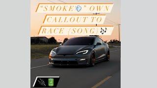 EvSmoke (CallOut Song) Who wants tha? #SunSet #RollingShots #DragRacing #TeslaPlaid #TeslaRacing