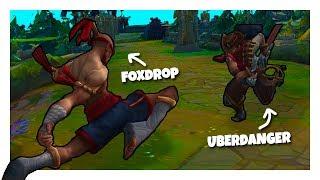 WHEN FOXDROP MEETS UBERDANGER IN SOLO QUEUE - Foxdrop Best Moments // League of Legends