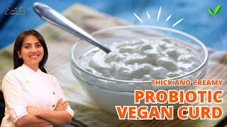 Thick & Creamy Probiotic Vegan Curd Recipe