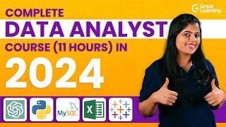 Data Analyst Full Course in 11hrs | Data Analyst Roadmap in 2024