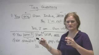 English Grammar - Tag Questions