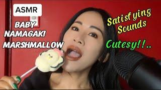 ASMR Baby Namagaki Marshmallow Cutesy Satisfying Sounds #asmr #marshmallow #satisfying