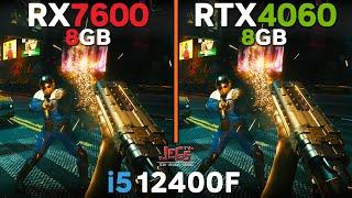 RX 7600 vs RTX 4060 | i5 12400F | Tested in 17 games