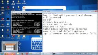 how to find and change the wifi password in windows 7 and windows 8