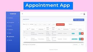 Appointment System  Application  - Laravel Free Source Code