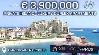 Private island luxury duplex apartments for sale in Limassol, Cyprus.