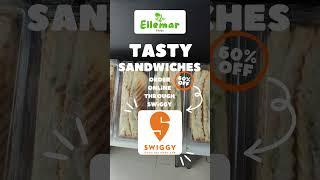 Grilled Sandwiches Flat 60% off on swiggy  #grilledsandwich #food #bajji #freshfruit #breakfast