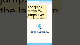 My 2 favourite ways to hide excess text  |  Flutter Text Widget Overflow Property #fluttertutorial