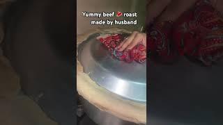 Beef  roast made by husband #beefroastrecipe #eidmubarak #bakraeidspecial #viralvideo