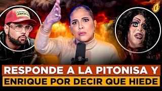 TAMARA MARTÍNEZ LE TOCA LAS TECLAS DEL PIANO A LA PITONISA Y A ENRIQUE CRESPO POR DECIR QUE HIEDE