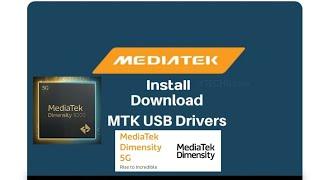 Mediatek usb driver Install