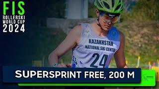 Supersprint Free, 200 m./ FIS ROLLERSKI WORLD CUP 2024 /Schuchinsk (KAZ)