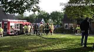 Brandweervrouw gewond na woningbrand in Vlagtwedde