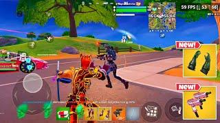 Samsung S23 Ultra 60 FPS Fortnite Mobile Gameplay *Smoothest 60 FPS in 100% 3D Res Hd textures Wins*