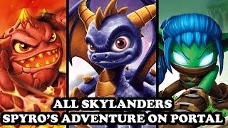 Skylanders Imaginators - All Skylanders Spyro's Adventure on Portal