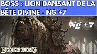 ELDEN RING BOSS : LION DANSANT DE LA BÊTE DIVINE NG +7 - FULL FIGHT / COMBAT