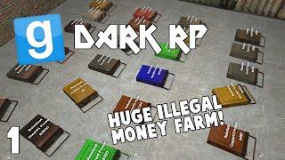 Gmod Dark RP | HUGE Room Full Of Money Printers| EP 1 (Funny Moments)