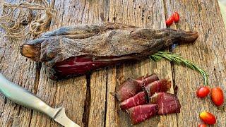 How to make ITALIAN PROSCIUTTO CRUDO - HAM halal - italian PROSCIUTTO - how to cure LAMB at home