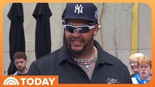 Buffalo Bills' Dion Dawkins Shows off Cornhole Skills on TODAY!