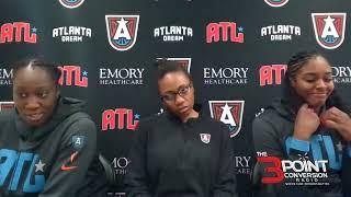 Respect is shown by Angel Reese and Tina Charles after playing each other