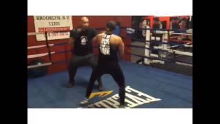 Boxing Padwork Training With Mari Cornejo And Coach Nelson