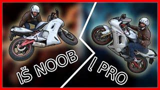 PRADMENYS KAIP važiuoti MOTOCIKLU / moco valdymo įtaisai ir įpatumai / # iš NOOB į PRO