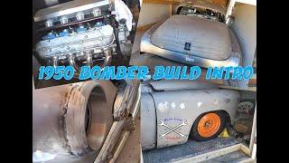 Blue Line Garage - 1950 Bomber Build Introduction, Body Shell Roller with  Clean Engine! Custom Body