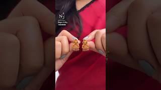 5 Grams Trending gold half Jhumka collections #like #subscribe #latest #design