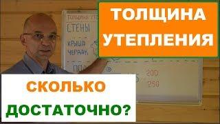 Толщина утеплителя.  Как выбрать?