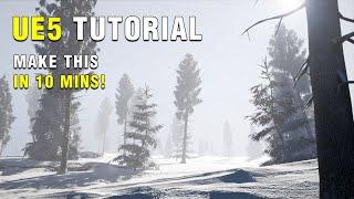 Unreal Engine 5 Beginner Tutorial | Snow Forest