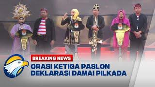 [FULL] BREAKING NEWS - Pidato Deklarasi Damai Pilkada 2024 Ketiga Paslon Pilgub Jatim