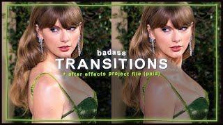 badass transitions for edits - after effects tutorial | klqvsluv