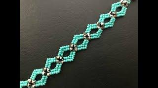 Diamond ️ DIY beaded Bracelet ( ONE NEEDLE METHOD) .How to make Beaded Bracelet 