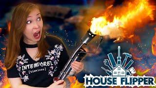 СОЖГЛА СОВЕРШЕННО ВСЁ! [Прохождение House Flipper. The Flamethrower DLC]