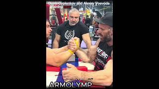 Denis Cyplenkov and Alexey Voevoda then vs now  #deniscyplenkov #armwrestling #shortsvideo