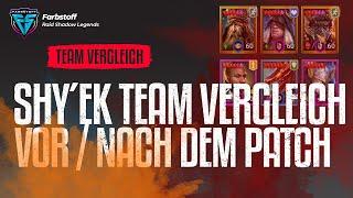 Raid: Shadow Legends - Team Vergleich - Vor / nach dem Hydra Balance Patch [TestServer]