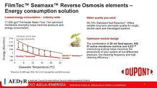 5 - FilmTec™ Seamaxx™ RO elements help achieve optimized energy consumption, while minimizing impact