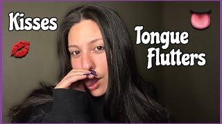 Asmr~ Tongue fluttering, kisses and mouth sounds for you | up close attention