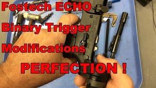 Fostech Echo Binary Trigger Bolt Carrier Modification to Lighten Trigger Pull